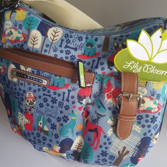 Lily Bloom Handbags - New Lily Bloom Who Let the Dog Hobo Cross Body Bag